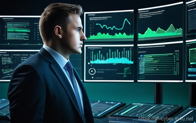 SIEM Security Information and Event Management  활용법 - **Prompt: "An abstract and dynamic representation of advanced AI and Machine Learning in action with...