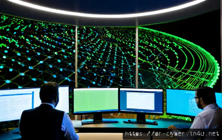 사이버위협 대응 성공 사례 분석 - Photorealistic cybersecurity incident response center in Riyadh, Saudi Arabia, diverse Arab cybersec...